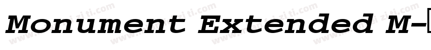 Monument Extended M字体转换